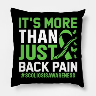 Scoliosis Warrior - Back Injury Survivor Scoliosis Awareness Pillow