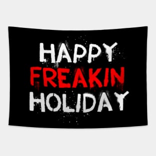 Happy Freakin Holiday Tapestry