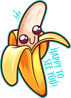 Happy Banana Magnet