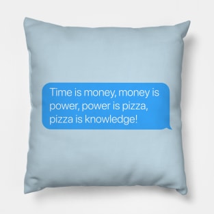 Time is Money Pillow