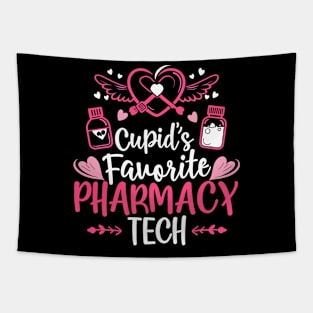 Cupid_s Favorite Pharmacy Tech Valentine_s Day Cupid_s Tapestry