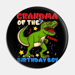 Grandma Of The Birthday Boy - Prehistoric Granny Pin