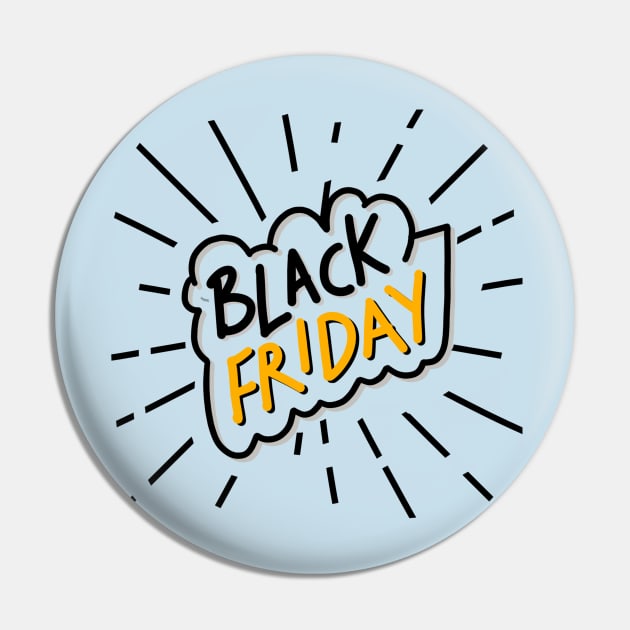 Black Friday Pin by BlackRose Store