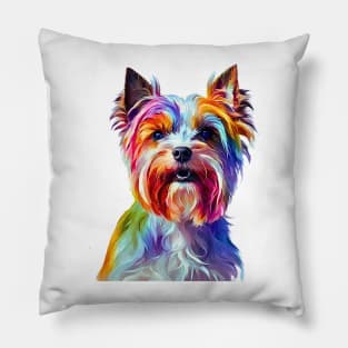 Pop-Art Biewer Terrier Impressionism Pillow