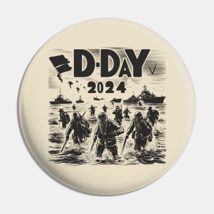 D Day 2024 Vintage Pin