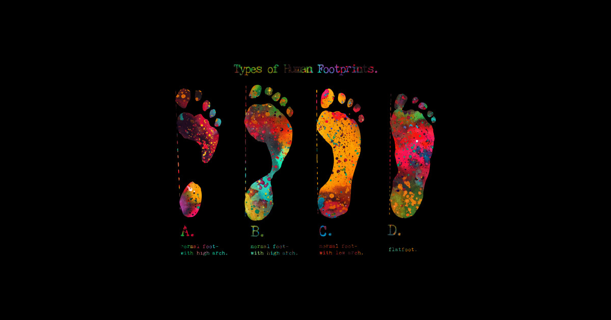 Types of Footprints Footprints Sticker TeePublic