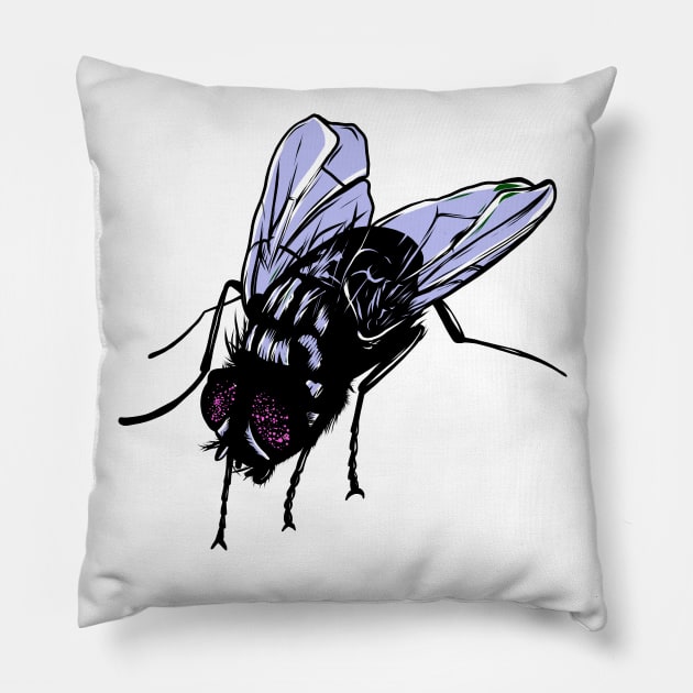 Fly Pillow by PaybackPenguin