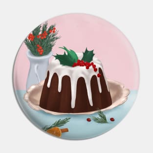 Xmas Bundt Cake Pin