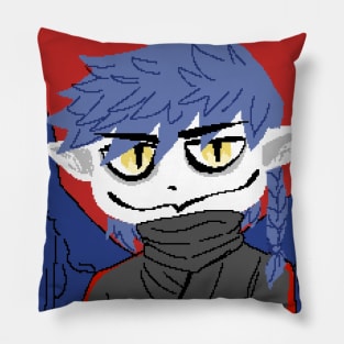 Harpy Monster Boy Birdman Pixel Art Pillow