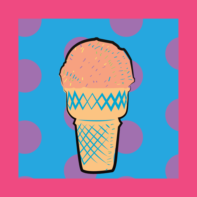 Ice cream - Happy Polka Dots by hsf