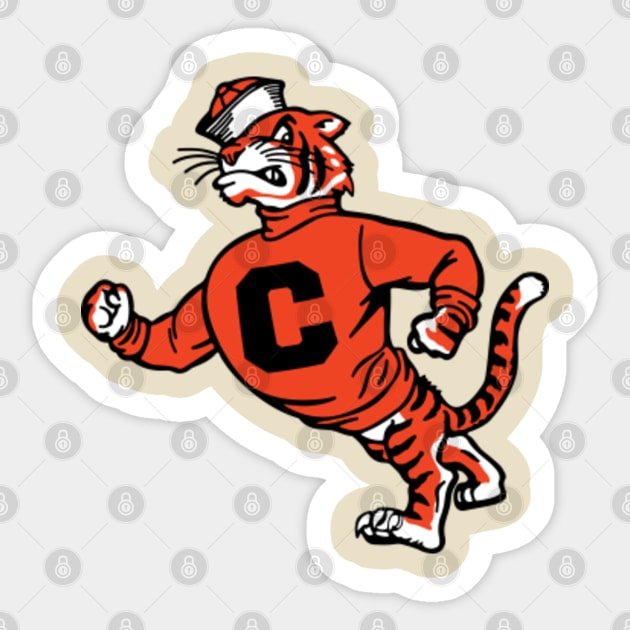 Cincinnati Bengals - Vintage Walking Angry Tiger - Cincinnati Bengals -  Sticker