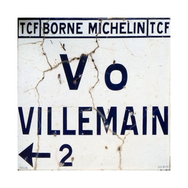 Old Enamel French Road Sign by JonDelorme