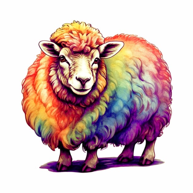 Rainbow Sheep by Trip Tank