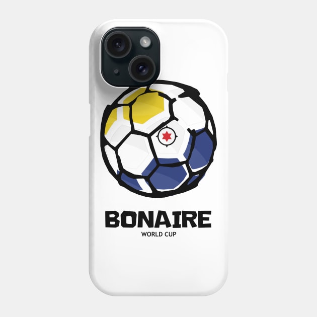 Bonaire Football Country Flag Phone Case by KewaleeTee