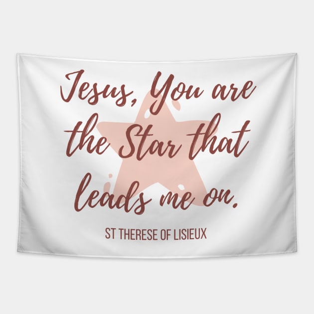 Jesus, my Star (pink/red) Tapestry by CarolineTherese