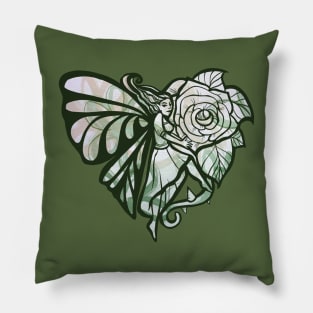 Green Fairy Garden Pillow