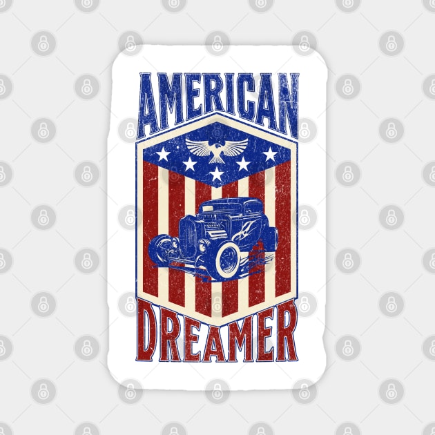 American Dreamer July 4th Design Magnet by TurnEffect