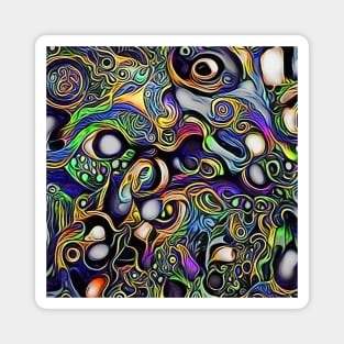 Abstract man portrait Magnet