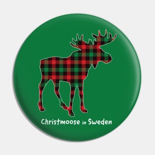 Christmoose In Sweden Pin