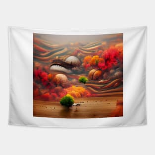 Autumn Colors Surrealism Tapestry