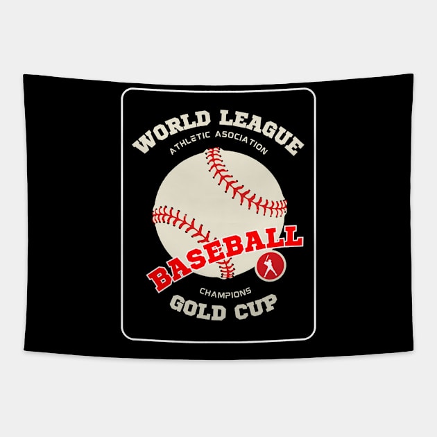 Cool Baseball love T-shirt Tapestry by RoyaltyDesign