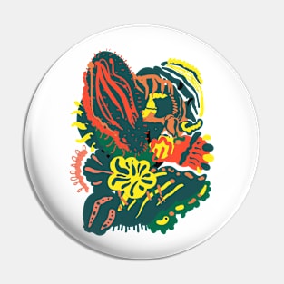 Cactus desert frenzy Pin