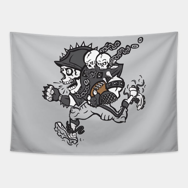 Raiders Football Tapestry by stayfrostybro