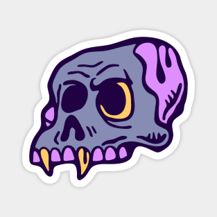 Wild West cartoon skull Magnet