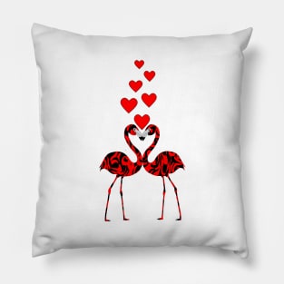 In Love Flamingos Pillow