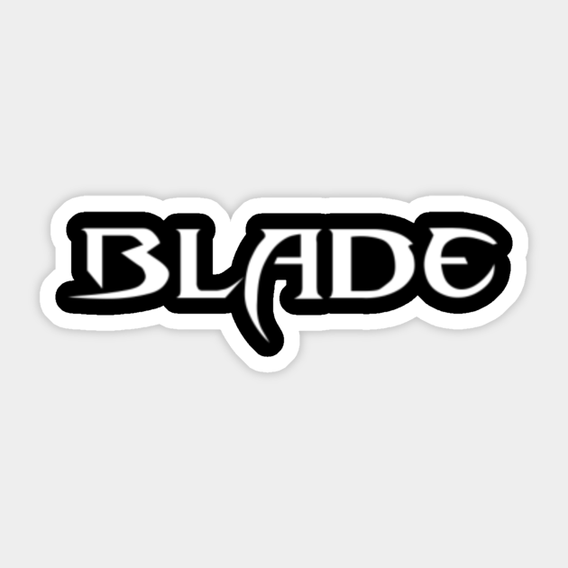 Blade Movie Parody Sticker Teepublic