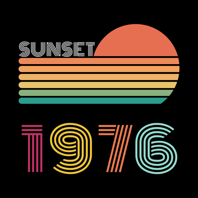 Sunset Retro Vintage 1976 by Happysphinx