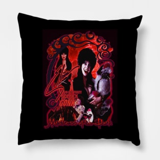 Elvira and her trusty sidekick GONK. Pillow