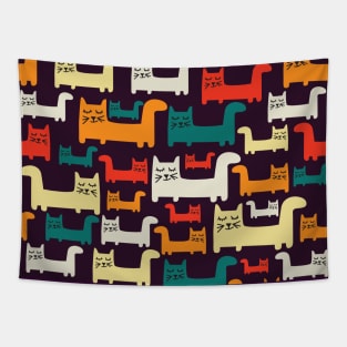 Cats pattern face mask 2020 - cats lovers masks - cats footprint pattern - cat pattern seamless Tapestry