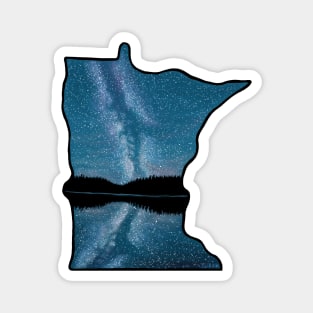 Minnesota Silhouette - Milky Way Magnet