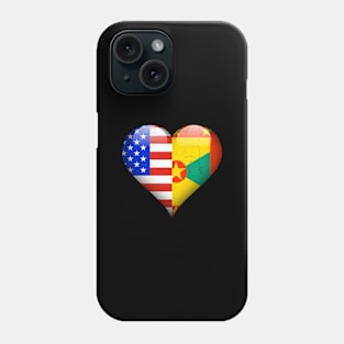 Half American Half Grenadan - Gift for Grenadan From Grenada Phone Case