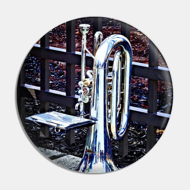 Music - Baritone Horn Before Parade Pin by SusanSavad