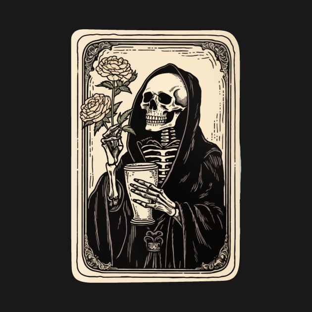 Skeleton Tarot Card by ChillxWave