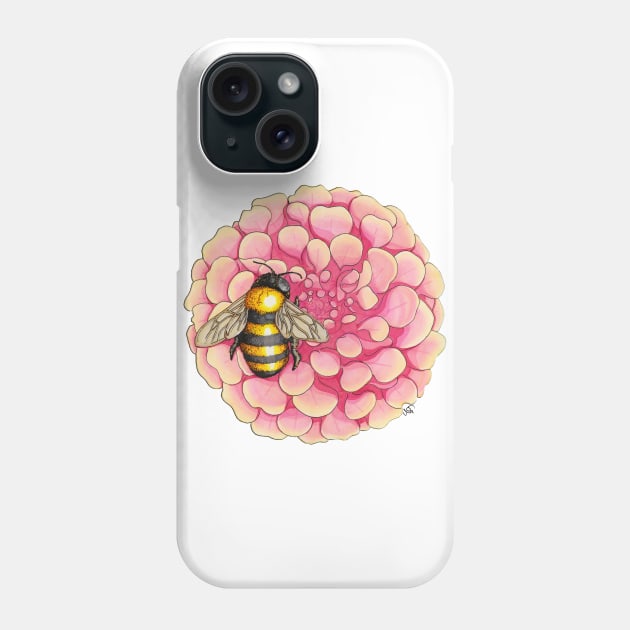 Interdependence IV - Honeybee on Flower Phone Case by wrg_gallery