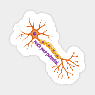 Reach Your Potential - Neuron Brain Motivation Magnet