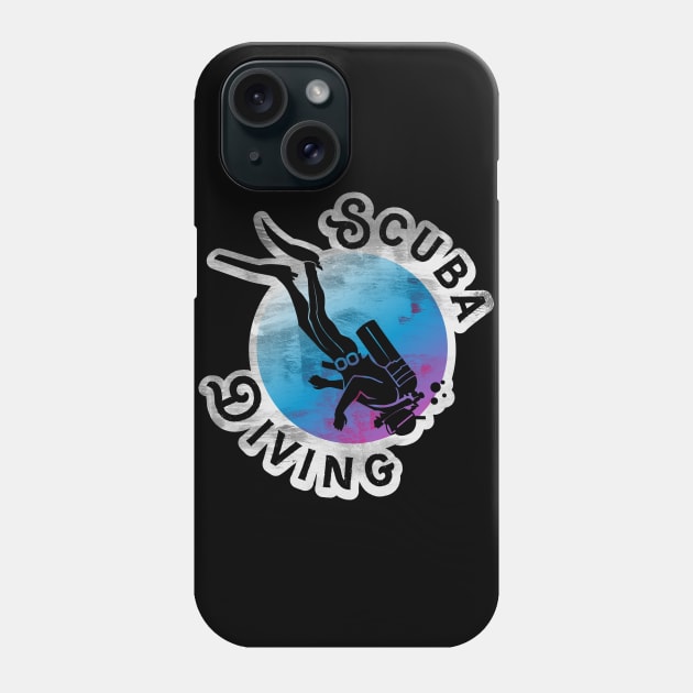 Scuba Diving Phone Case by Dojaja