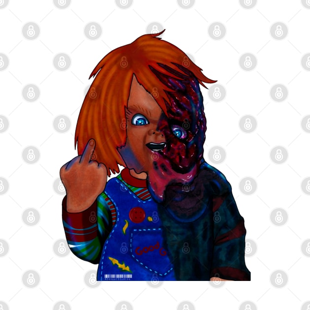 Chucky Melted by Zenpaistudios