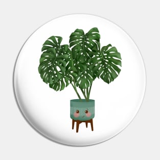 Cute Plant Illustration, Monstera Deliciosa Plant Illustration Pin