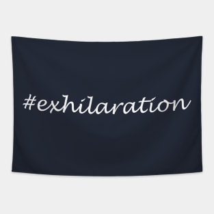 Exhilaration word - Hashtag Design Tapestry