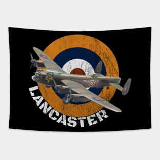 WW2 British Warplanes Lancaster Heavy Bomber Plane Spotting Tapestry