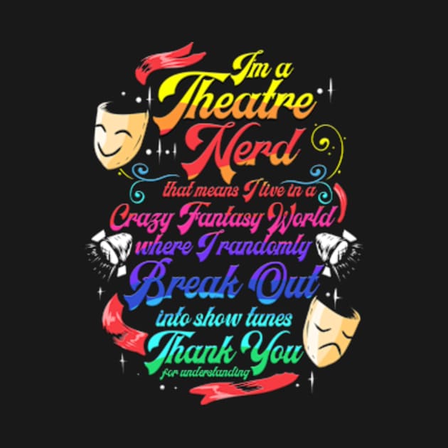 Theatre Musical Singer Broadway Stage Actors Gift by ChrisselDesigns