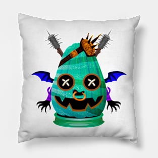 Spooky Halloween Pumpkin Head Pillow