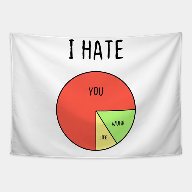 Best Friend Funny Hate People Life Joke Gift Maths Love Tapestry by Kibo2020