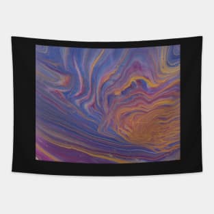 Purple golden sunset Tapestry