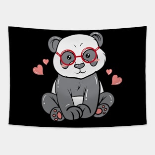 Little Bear Panda Nerd With Tapestry