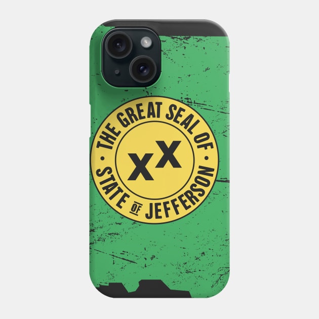 State Of Jefferson | Borders & Seal Phone Case by MeatMan